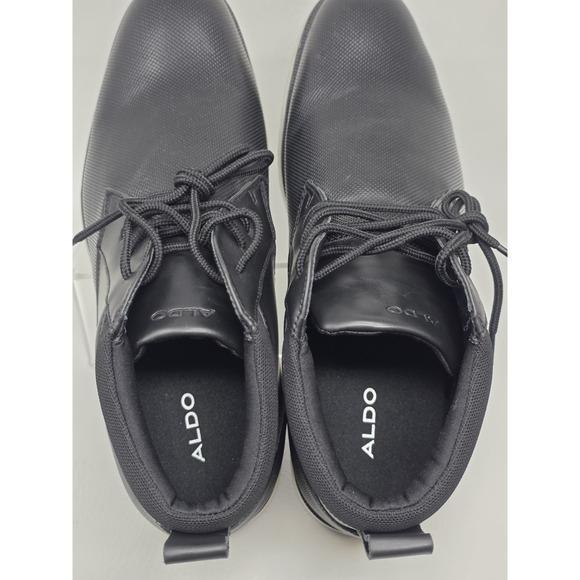Aldo Black Chukka Boots Lace Up Casual Comfort Mens Size 9.5 M New main image 9